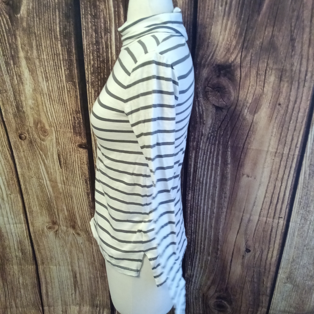 Madewell Whisper Turtleneck Size XXS Esme Stripe - Picture 4 of 9